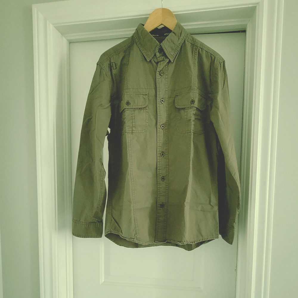 Harley-Davidson Men's Green Lightweight Military Shirt Jacket Size US S